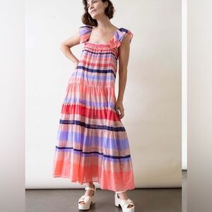 KATHARINE KIDD WOMEN'S CIRCLE PS DRESS stripe‎ size XS